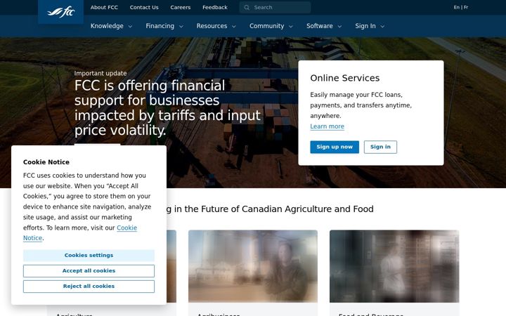Screenshot of fcc-fac.ca
