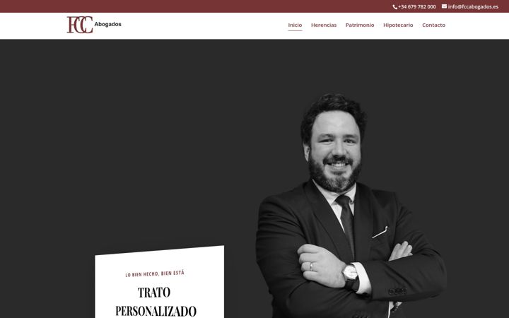 Skærmbillede af fccabogados.es