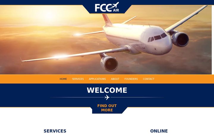 Screenshot of fccair.com