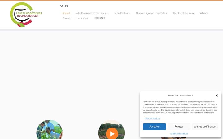 Screenshot of fccbj.fr