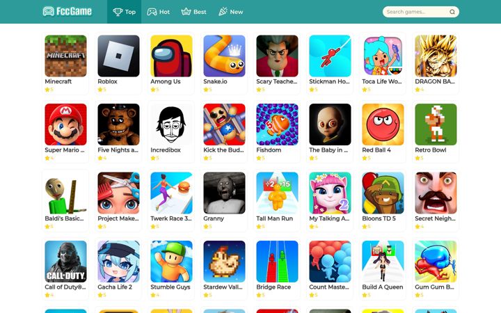Screenshot of fccgame.com