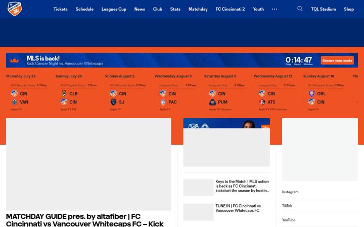 Screenshot von fccincinnati.com