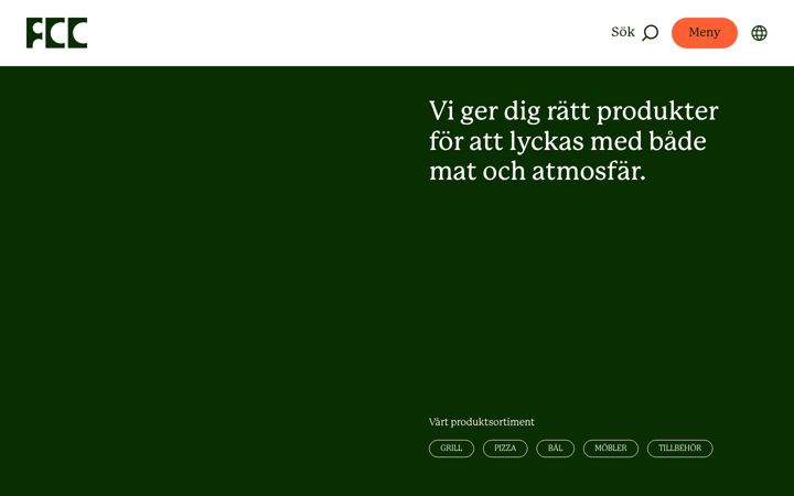 Screenshot of fccproducts.se