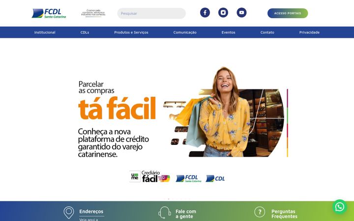 Snímek obrazovky fcdl-sc.org.br