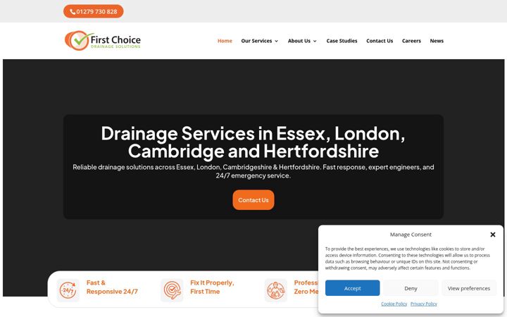 Screenshot of fcdrainage.com