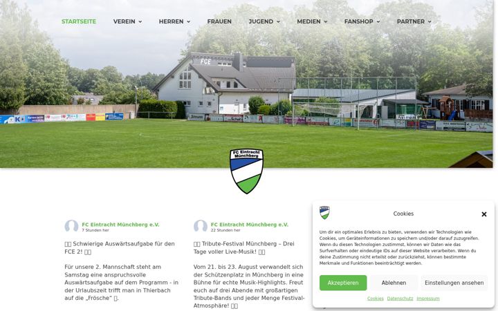 Screenshot of fceintrachtmuenchberg.de