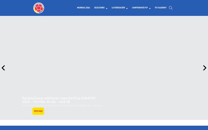 Screenshot of fcf.com.co