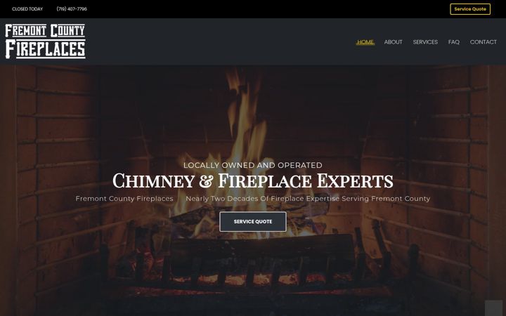 Screenshot of fcfireplaces.com