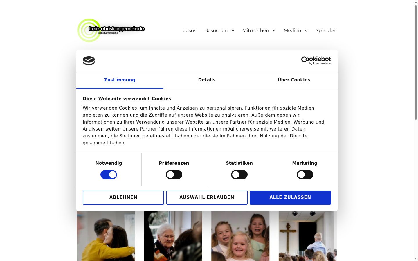 Screenshot tal-banner tal-kunsens muri qabel kwalunkwe interazzjoni
