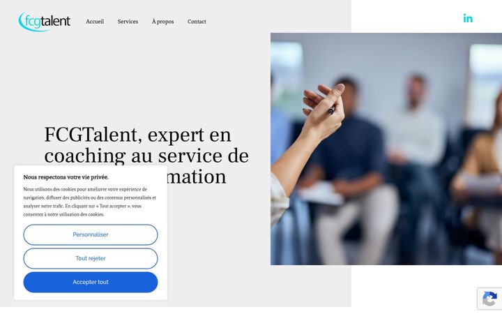 Screenshot of fcgtalent.ca