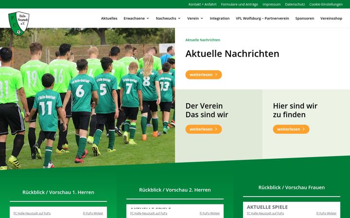 Screenshot ta' fchalle-neustadt.de