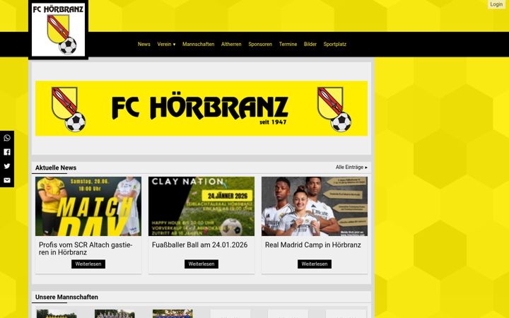 Screenshot of fchoerbranz.at