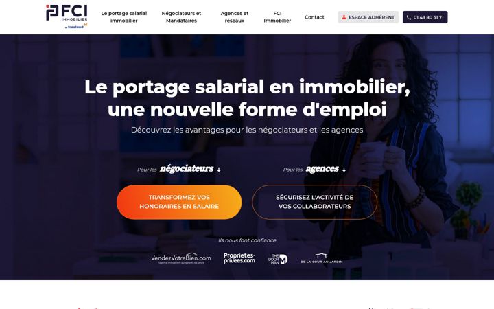 Screenshot of fci-immobilier.com