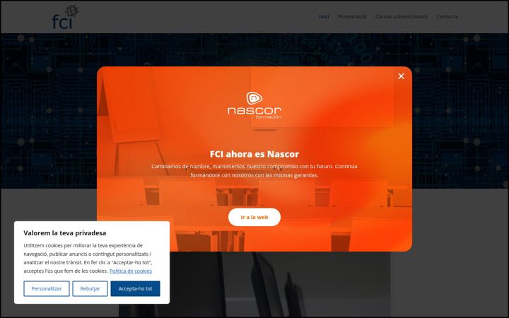 Screenshot of fci.es