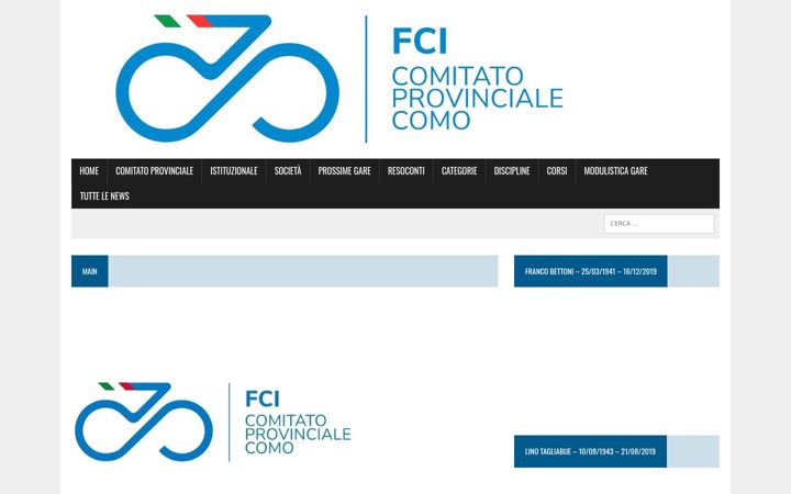 Skjermbilde av fcicomo.it