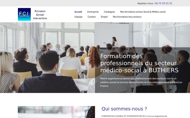 Ekrano kopija fciformation-medicosocial.com