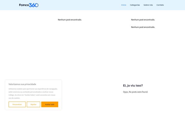 Snímek obrazovky fcinco360.com.br