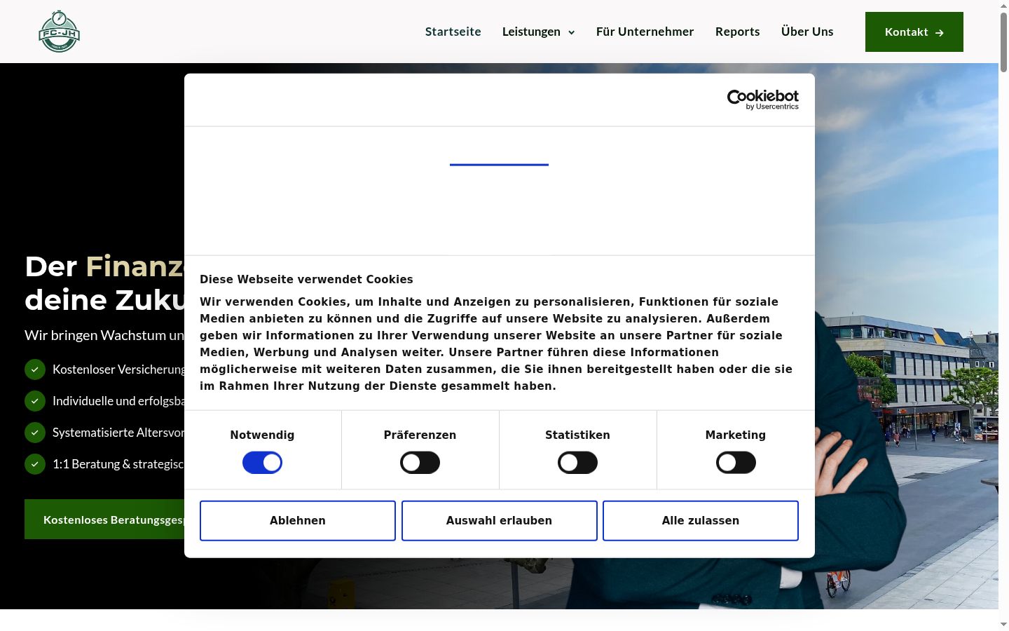 Sutikimo reklamjuostės, rodytos prieš bet kokią sąveiką, ekrano kopija