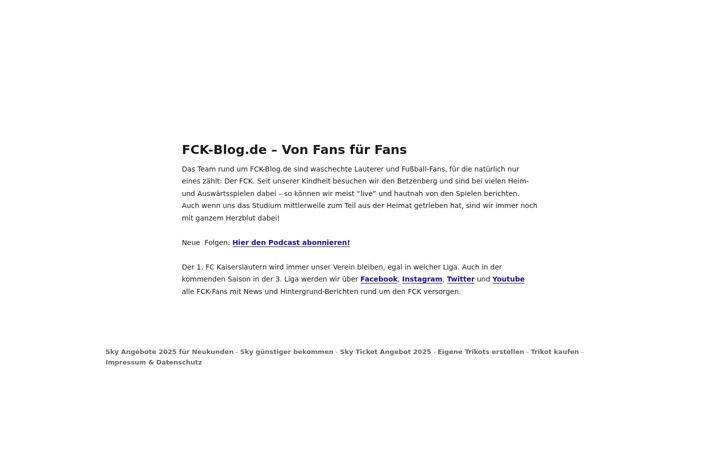 Screenshot of fck-blog.de