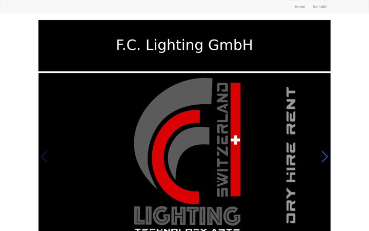 Screenshot of fclighting.ch