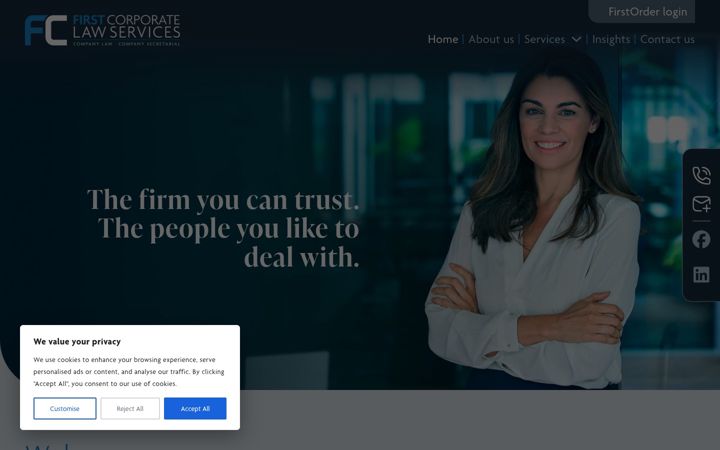 Screenshot of fcls.co.uk