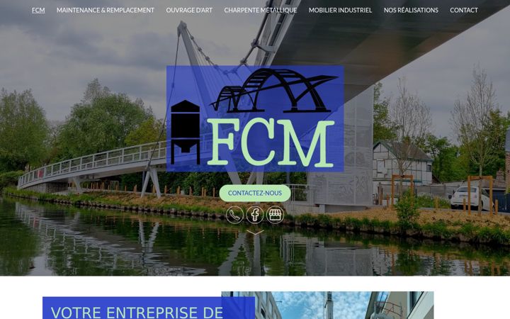 Screenshot of fcm-metal.fr