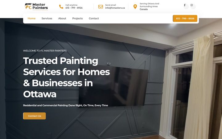 Screenshot of fcmasters.ca