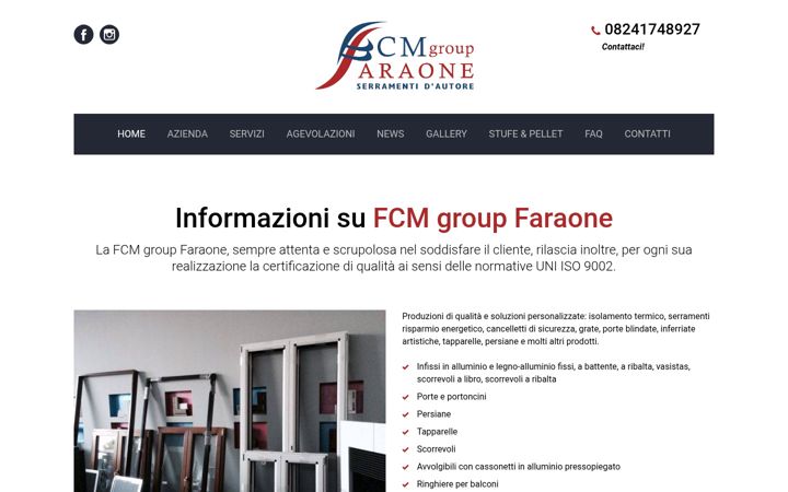 Capture d'écran de fcmgroupfaraone.it