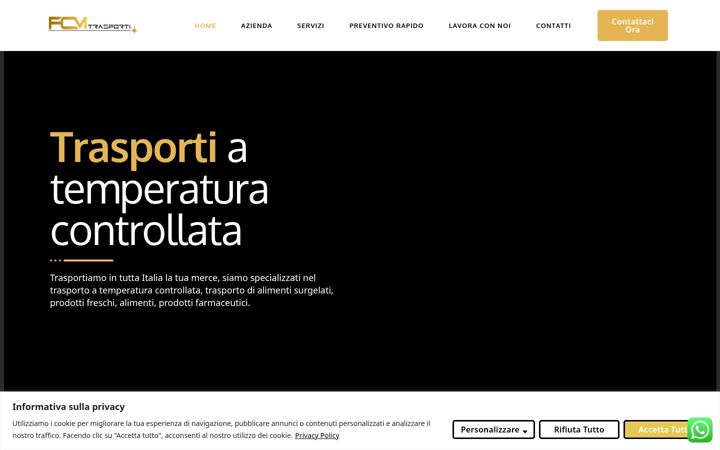 Screenshot of fcmtrasporti.com