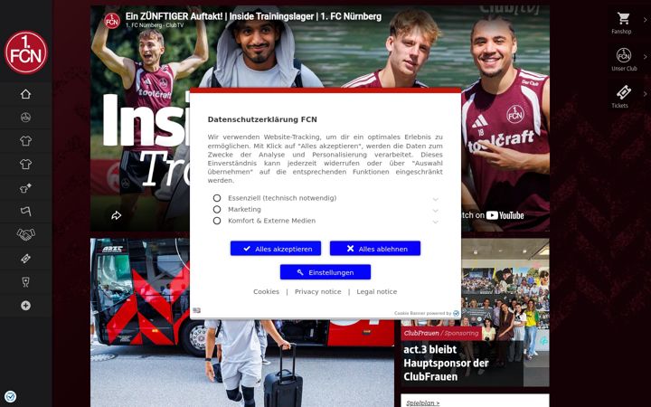 Screenshot of fcn.de