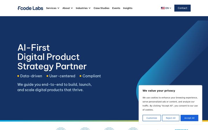 Screenshot of fcodelabs.com