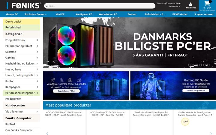 Screenshot von fcomputer.dk