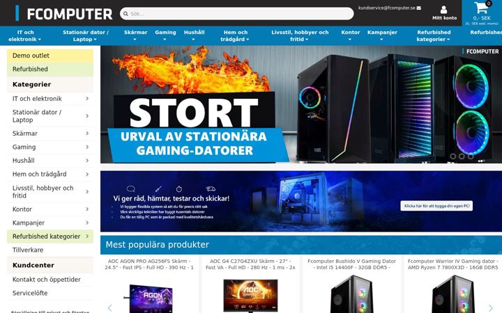 Screenshot of fcomputer.se