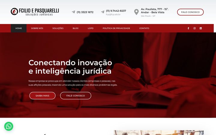 Snímek obrazovky fcp.adv.br