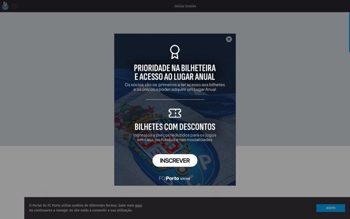 Screenshot of fcporto.pt
