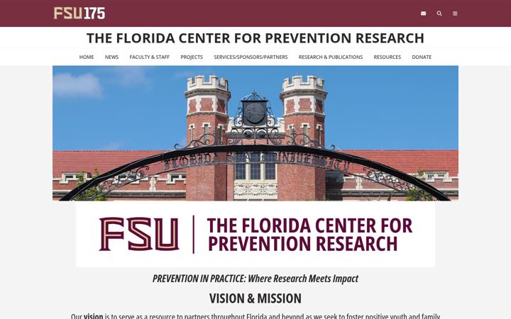 Screenshot of fcpr.fsu.edu