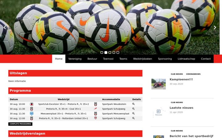 Screenshot of fcpretoria.nl