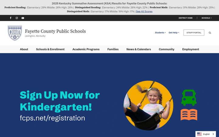Screenshot of fcps.net