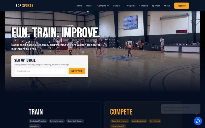 Screenshot of fcpsports.org