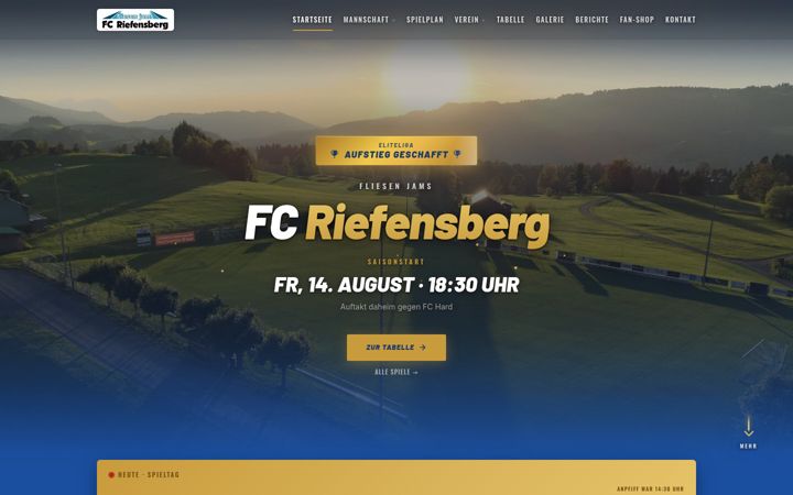 Screenshot of fcriefensberg.at