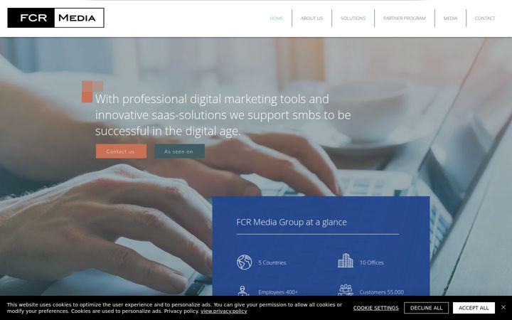 Screenshot of fcrmedia.com
