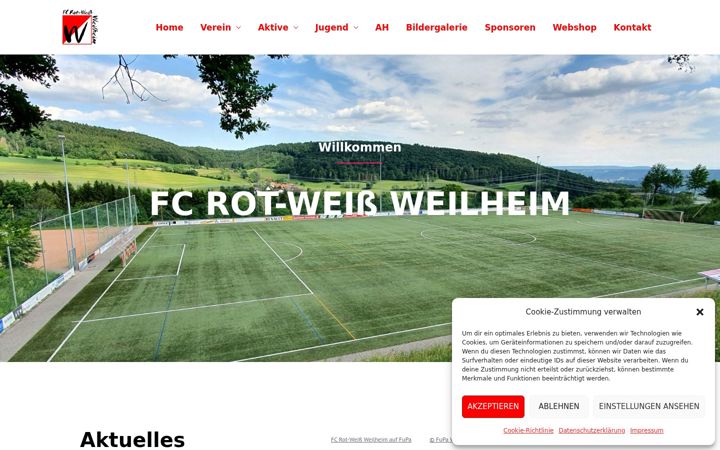 Screenshot of fcrw-weilheim.de