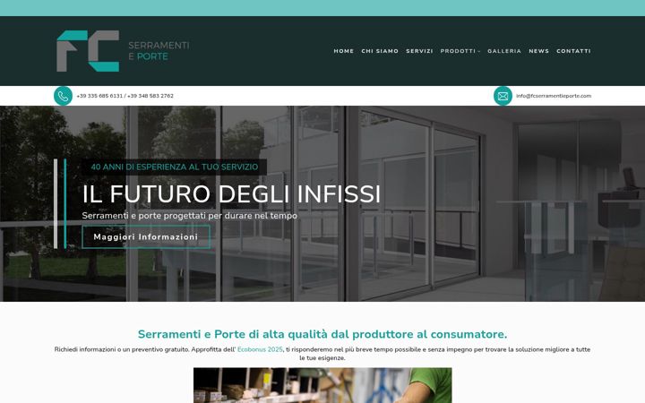 Screenshot of fcserramentieporte.com