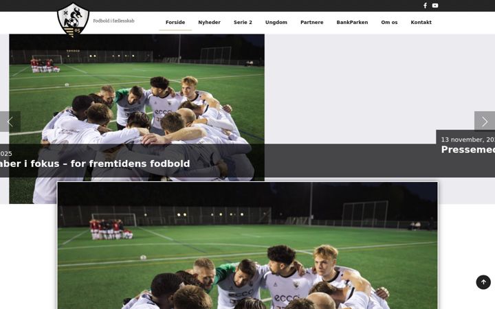 Screenshot of fcsydvest.dk