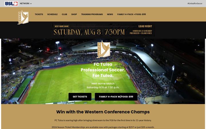 Screenshot of fctulsa.com