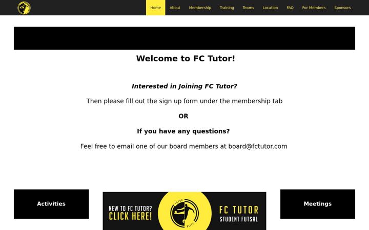 Screenshot of fctutor.com