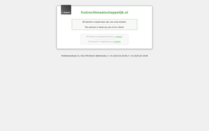 Screenshot of fcutrechtmaatschappelijk.nl