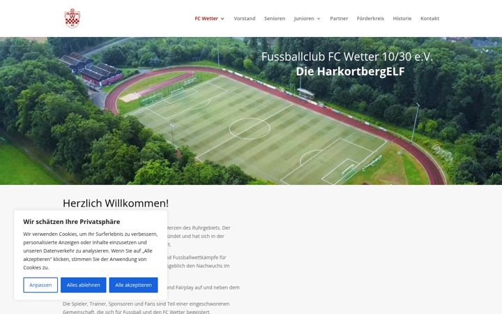 Screenshot of fcwetter.de