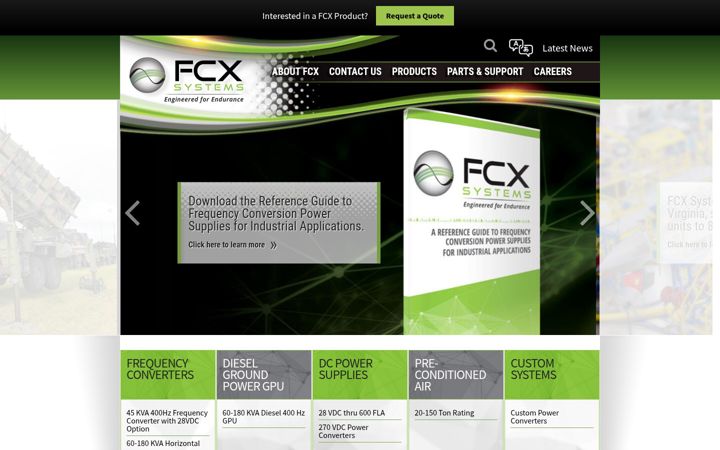 Screenshot of fcxinc.com
