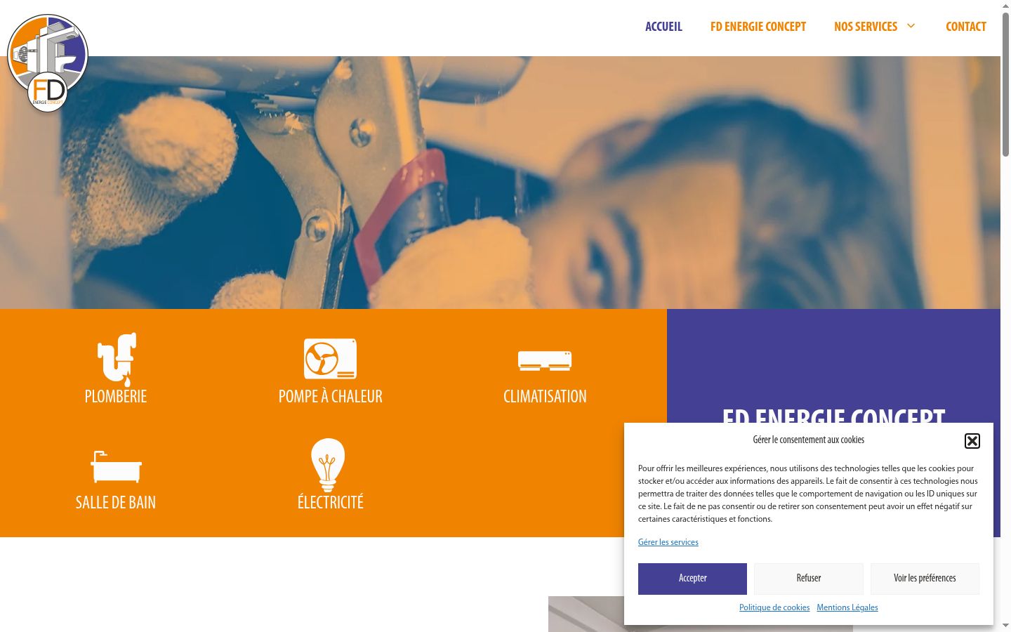 Screenshot tal-banner tal-kunsens muri qabel kwalunkwe interazzjoni